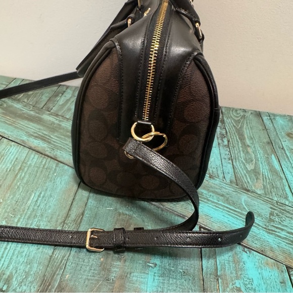 Coach Large Bennett Satchel Signature Canvas With Rivets F31429 - Picture 8 of 12